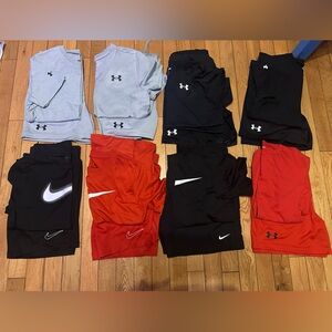 Under Armour Kids Shorts - Red, Black, Gray